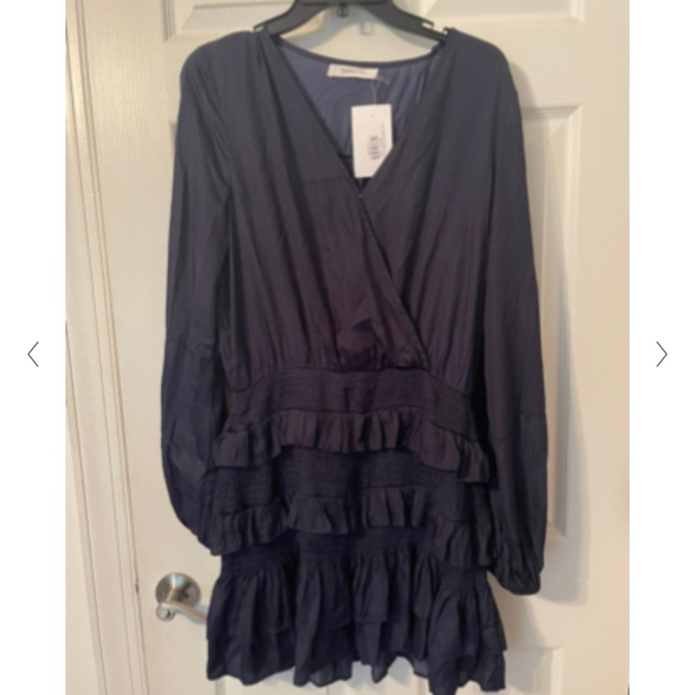 NWT Mustard Seed Ruched bottom dress